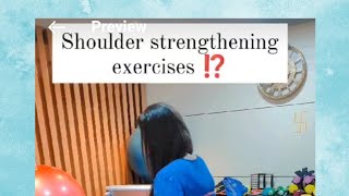 8 simple theraband exercises for shoulder strengthening Arogya physiotips [upl. by Ebsen]