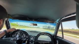 1963 Split Window Corvette 3273404Speed driving video [upl. by Eecyak]