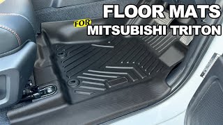 5D Car Floor Mats for Mitsubishi Triton MV NextGen Dual Cab 2024Onwards [upl. by Auqenahc]