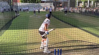 Virat Kohli batting practice with pink ball in Adelaide l BGT 202425 [upl. by Mchugh]