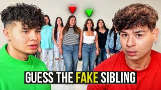 LOS BOYZ GUESS THE FAKE SIBLING  1 Fake Sibling VS 4 Real Siblings [upl. by Norrej]