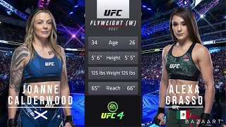 JOANNE CALDERWOOD VS ALEXA GRASSO FULL FIGHT UFC FIGHT NIGHT [upl. by Rosy294]