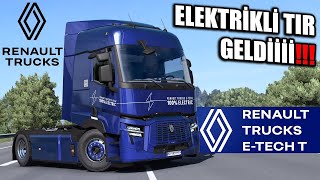 Elektrikli tır geldi  Renault ETech T  Euro Truck Simulator 150 gameplay gaming [upl. by Dorinda]