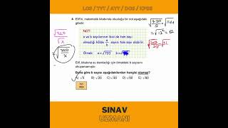 2024 TYT Matematik Köklü Sayılar Çıkmış Soru Çözümü 💯 [upl. by Nuyh733]
