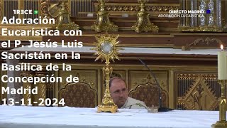 Adoración Eucarística con P Jesús Luis Sacristán en Basílica de Concepción de Madrid 13112024 [upl. by Emmey585]