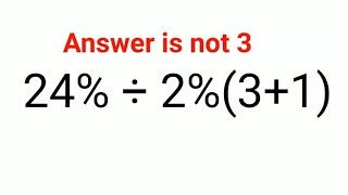 24÷231 The answer is not 3 Many got it wrong Ukraine Math Test math percentages ukraine [upl. by Carley]