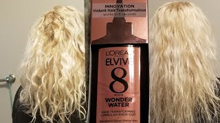 NEW Loreal Elvive 8 Second Wonder Water Review  MeetUpsWithMarie [upl. by Constanta]