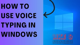 How To Use Voice Typing In Windows [upl. by Xirtaeb]