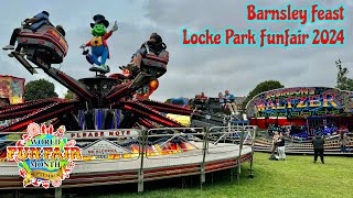 Barnsley Feast Locke Park Funfair September 2024 [upl. by Arahs]