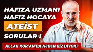 Allah Kuranda Neden Biz Diyor Hafıza Uzmanı Hocaya Zor Ateist Soruları  Sözler Köşkü [upl. by Noskcaj]