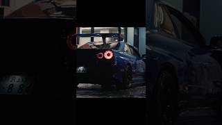 Nissan SKYLINE r34 GTR edit edit car japan gtr34 viral credit for clips  Hartnett Media [upl. by Aikem645]