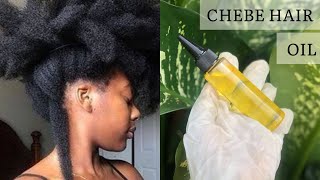 HOW TO MAKE NATURAL HAIR GROWTH OIL WITH CHEBE AT HOME  DIY CHEBE HAIR OIL FOR THICK AND LONG HAIR [upl. by Hyozo140]