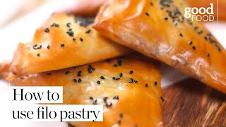 How to use filo pastry [upl. by Ahsinek]