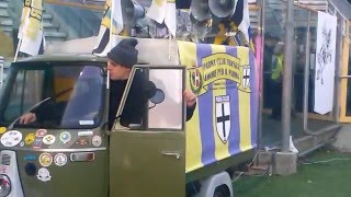 ParmaArzignano finale dai tifosi con la Befana crociata inno Forza Parma [upl. by Johan]