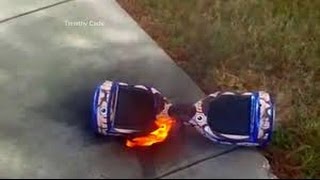 Exploding Hoverboards  Caught on Camera [upl. by Cirek840]