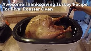 How to Cook a Turkey with a Rival Roaster Oven [upl. by Buke]