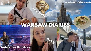 JEDZIEMY DO WARSZAWY🍂💫 grwm roztańczony narodowy cynamonki [upl. by Jabe309]