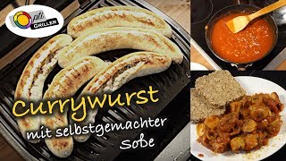 Currywurst im OptiGrill mit selbstgemachter Soße [upl. by Mohorva544]