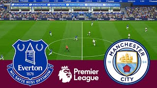 Everton 1 vs 3 Manchester City Match Highlights  Video Game Simulation pes 2021 [upl. by Neb]