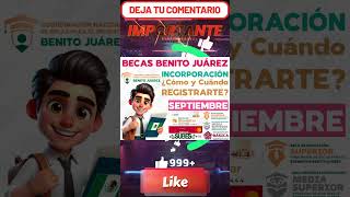 💥🎓💢Fechas de registro para los Alumnos Beneficiarios de la Beca Benito Juárez📝📅💳 [upl. by Oidiple]