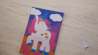 RYSUNEK DIY JEDNOROĹ»EC  MALOWANIE PIASKIEM đźŽ¨ đź‘©đź”” đź¦„ NIE FARBY NIE KREDKI TYLKO [upl. by Altheta825]