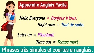 Phrases Très simples et courtes en Anglais  Easy and Small Sentences to Learn French [upl. by Quintana370]