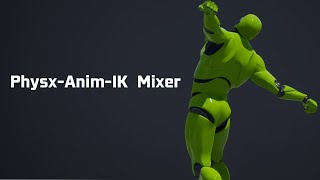 Unreal Engine PhysxAnimIK mixer as NaturalMotions Euphoria [upl. by Piane]