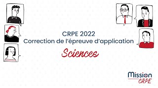 CRPE 2022  Correction de lépreuve dapplication  Sciences [upl. by Neveda]