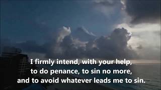 Catholic Prayers Act of Contrition Subtitled [upl. by Sidonie239]