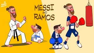 Effects of Messi being teammates with Sergio Ramos [upl. by Elyrrad]