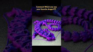 3D Printing the Top 3 Articulated Dragons Timelapse 🐉  Kobra 2 Pro [upl. by Gordan]