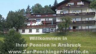 Hotel Pension Arnbruck Zur Poschinger Hütte  Bayerischer Wald bei Bodenmais [upl. by Asined]