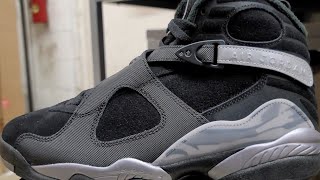 Early Look Jordan 8 Winterized Gunsmoke [upl. by Shelburne]