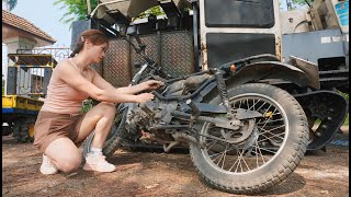 Genius girl Completely restore an abandoned offroad motorbike to a new state🛠🛠🛠 [upl. by Cynde]