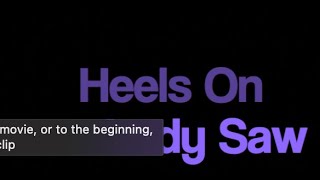 Lady Saw Heels On karaoke onscreen lyrics [upl. by Enirehtakyram]