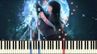 Easy Piano Kaguya and Eirins Last Spell Theme  Voyage 1970 [upl. by Amandy439]