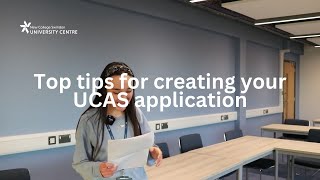 Top Tips for Creating Your UCAS Application  New College Swindon University Centre [upl. by Vail]