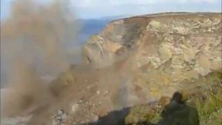 Massive Cornwall rockfall captured on video [upl. by Button]