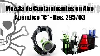 Mezcla de Contaminantes en Aire  Apéndice quotCquot Res 295 [upl. by Aivad]