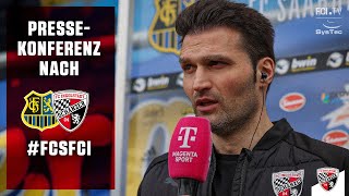 Pressekonferenz nach 1 FC Saarbrücken vs FC Ingolstadt 04 [upl. by Rehpotsirahc]