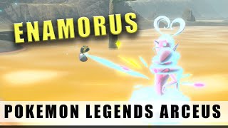 Pokémon Legends Arceus how to catch Enamorus  Start the battle and catch Enamorus [upl. by Nylasoj]