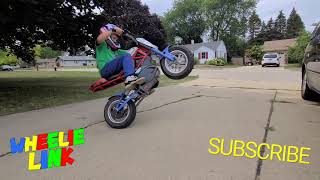 KID DOES INSANE WHEELIES ON A RAZOR RSF650 [upl. by Khoury]