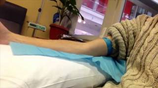 Iron Infusion Hopsital Procedure Cannula Insertion [upl. by Krongold]