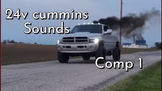 24V Cummins Sounds Rolling coal and more Compilation 1 [upl. by Duhl]