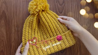 GORRO A CROCHET EN TODAS LAS TALLAS  MUY FÁCIL Y RÁPIDO DE TEJER [upl. by Atews794]