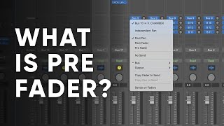 What is Pre Fader And how to use it [upl. by Osithe]