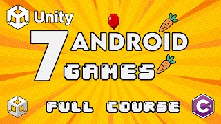 Unity Android Game Development  Full Course  Build 7 Android Games [upl. by Washington]