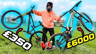 £350 ALIEXPRESS DH BIKE vs PREMIUM £6000 DOWNHILL BIKE [upl. by Rube216]