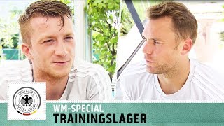 WMSpecial mit Manuel Neuer amp Co  Exklusive Einblicke ins DFBTrainingslager  Kickbox [upl. by Susan]