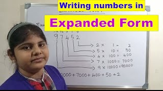 Expanded Form of a numbers  writing numbers in expanded form  how to write expanded notation [upl. by Sutphin]